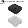 Lonten New Arrival ABS Case Only for Raspberry Pi 3 Model A+ (A Plus) Plastic Black Transparent Box Shell for Raspberry Pi 3 Mod