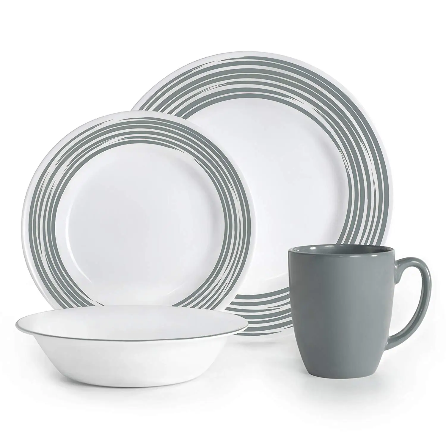 corelle boutique swept embossed 16 pc dinnerware set