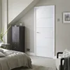 2019 New Design 4 Horizontal Flush Groove White Primer Wood door
