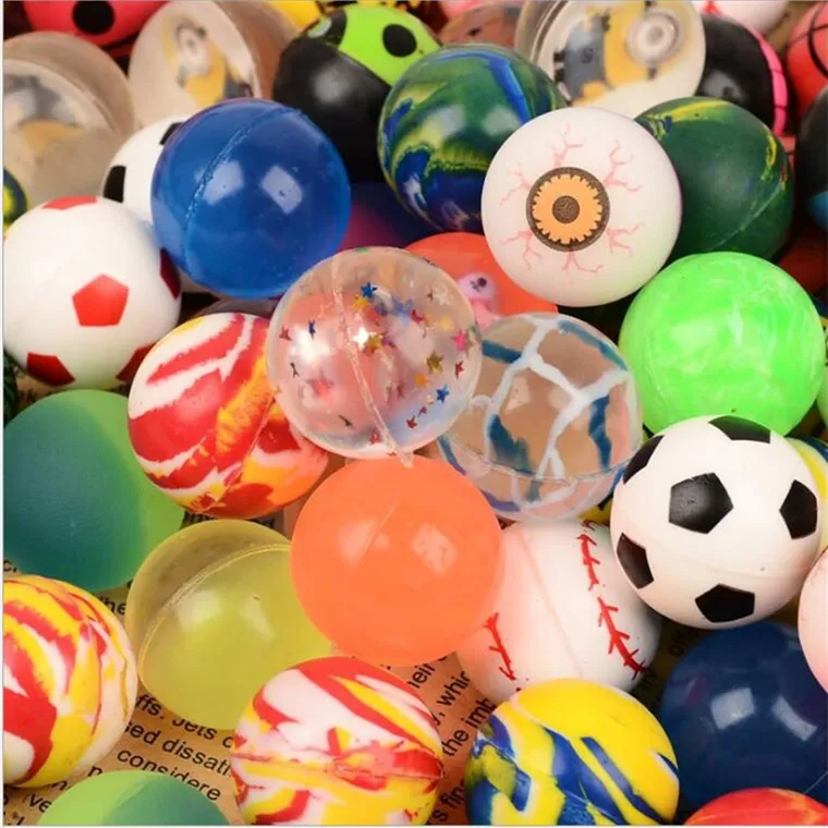 small round rubber bouncy toys