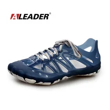 Aleader 2015 Mens Sandals Summer Breathable Shoes Casual Mens Shoes Beach Sandal Sport Water Fishing Shoes Zapatos masculino
