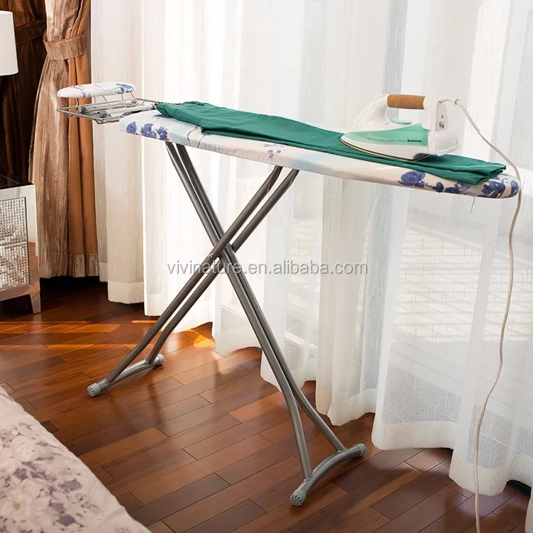 Extra Wide Top X Leg Large Ironing Board With Natural Cotton Cover And Iron Holder Stand Buy
