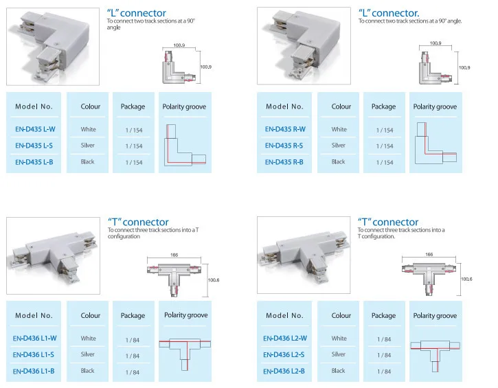 Track Led Lighting Two Circuit Track Lighting System T Connector For Juno Series Buy T Track Connector T Track Connector T Track Connector Product