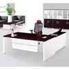 white and brown executive/ director/ boss/ ceo table design from Guangzhou office supplies (CD-89905)