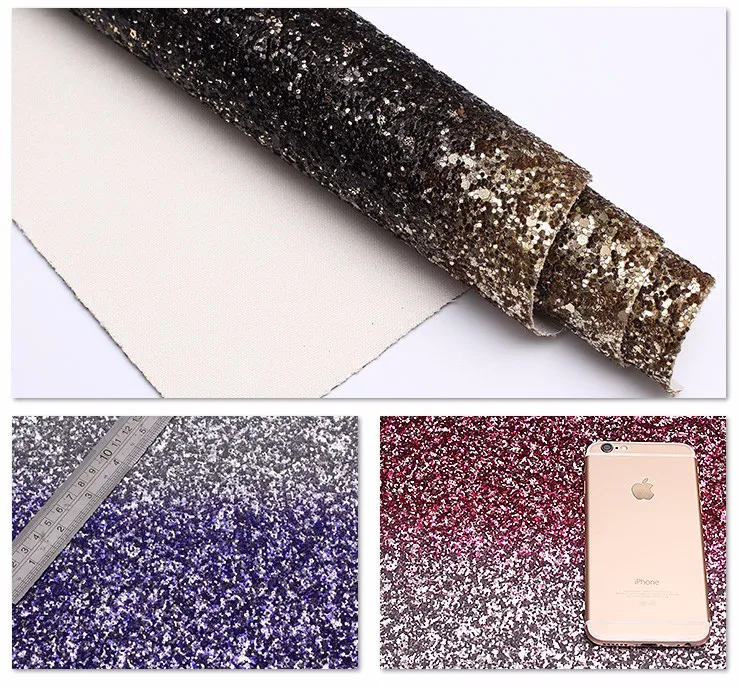 Color Gradual Change Sparkle Chunky Glitter Spray Paint For Fabric