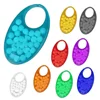 Creative gift personal new 30 PC blank logo pocket card green sugar free natural oval plastic bulk fresh breath peppermint candy