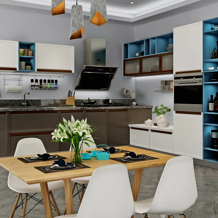 French style design simple kitchen furniture apartments kitchen cabinet