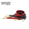 Flat Genuine Leather Custom Colored Shoe Laces With Metal Aglets
