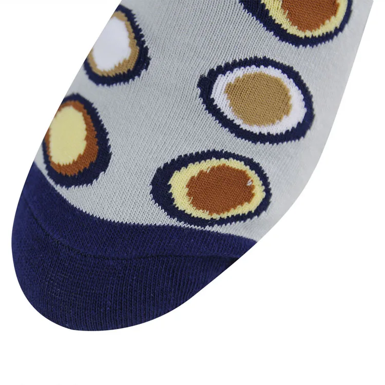 Fancy private label custom cotton dress man sock