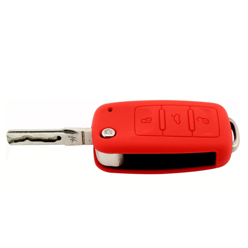 Silicone Remote Flip Key FOB Silicone Case Cover For VW Volkswagen New