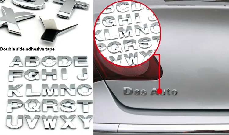 Vlucht aantrekkelijk visie Aangepaste Auto Decoratieve 3d Chrome Letters Met Sterke Plakband - Buy Chrome  Letters,3d Chrome Letters,Chrome Letters Voor Auto's Product on Alibaba.com