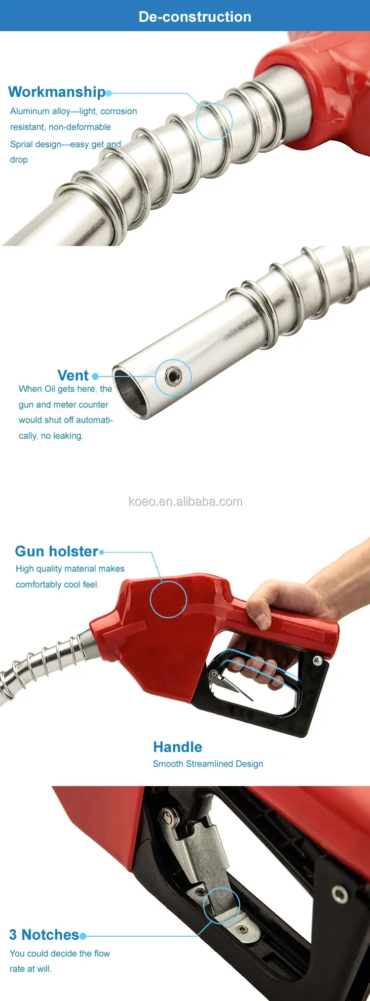 3/4'' Green Automatic Oil Nozzle Fuel Dispenser Opw Nozzle Buy Opw