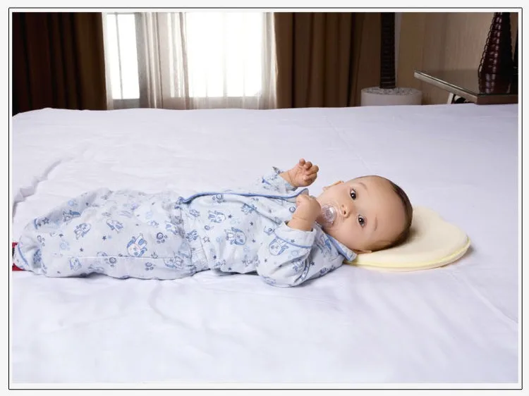 New Born Baby Infant Side Sleep Pillow Baby Pillow Flat Head