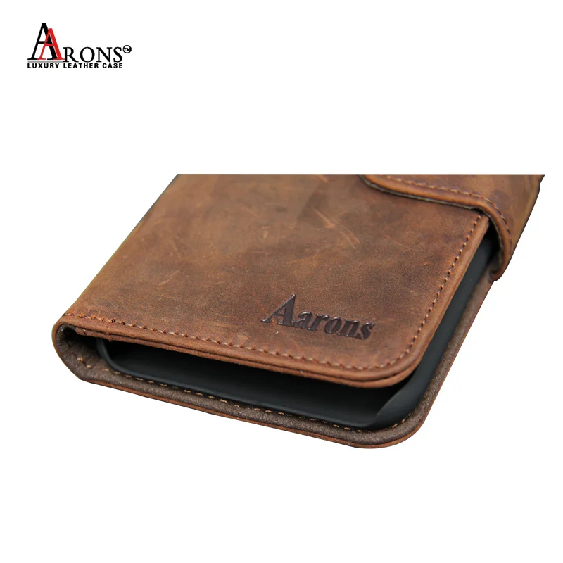 Standing Flip Cover Wallet Style Real Leather Cell Phone Case With 3 Card Slots, Luxury Cover For iPhone X Back Case Leather