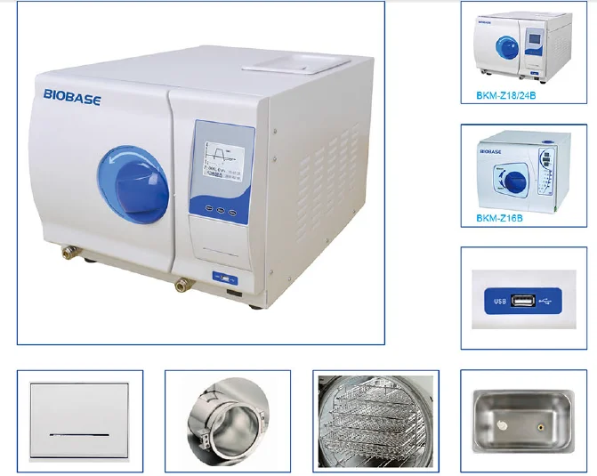 Biobase Medical Class B Autoclave Steam Pressure Sterilizer With High ...