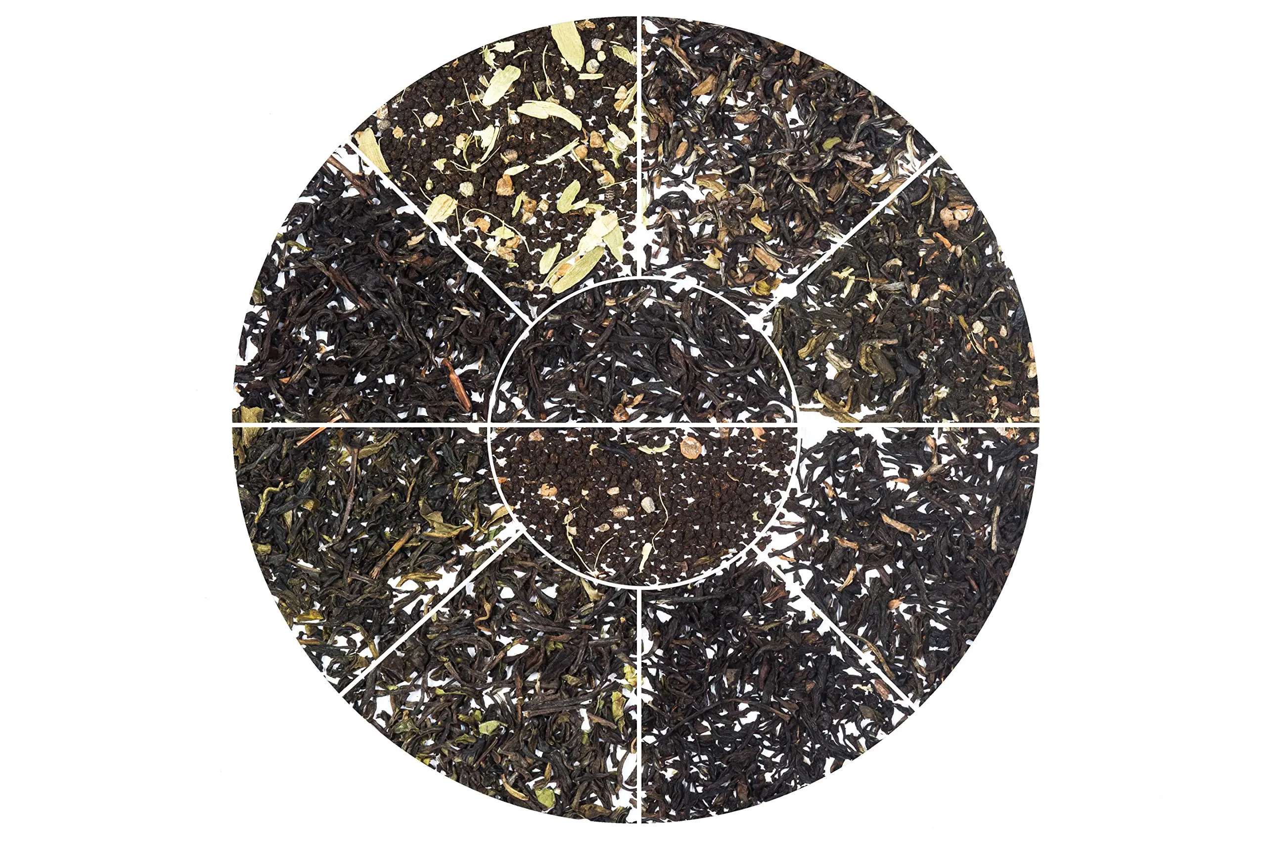 10 Loose Leaf Teas Sampler, 50 Servings of Premium Himalayan Black, Green, Chai Teas, Herbal Teas and Assam Tea. Includes First and Second Flush Darjeeling Teas with Organic Ingredients