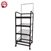 Black Metal Wire Bakery Bread Display Racks For Supermarket