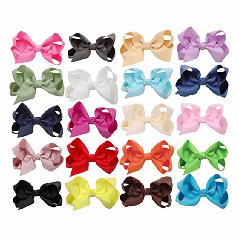 Hair Accessories Wholesale Big Baby Kids 6 Inch Hair Bows With Clips