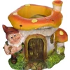 Resin Cute Garden Gnome with Mushroom House Flower Pots Planter