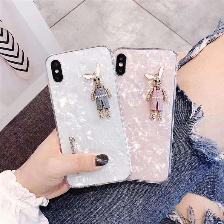 Shell pattern full soft PC protective mobile phone case for iPhone X