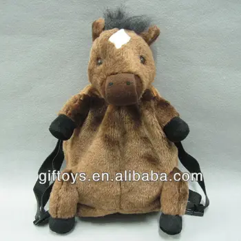 plush horse backpack