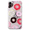 for iPhone 6 7 8 Plus X XS XR XS Max1.7mm Thickness Gold Chrome Transparent TPU Doughnut Case