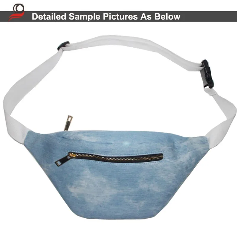 blue jean fanny pack