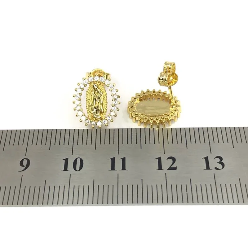 Dainty Religious Earrings Virgin Mary Stud Earrings For Women Buy