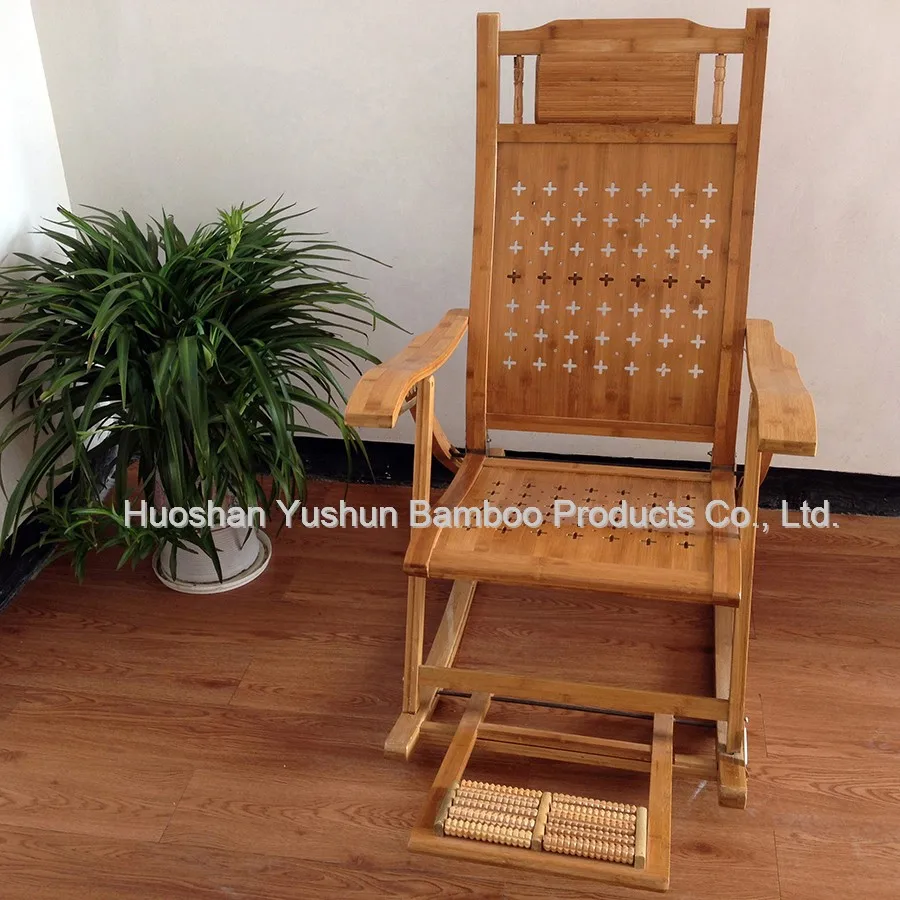
High quality foldable bamboo rocking chair 