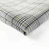 Ready bulk from China textile mills plaid 32s 98% polyester 2%spandex woman/man suit coat big checks roll packing fabric