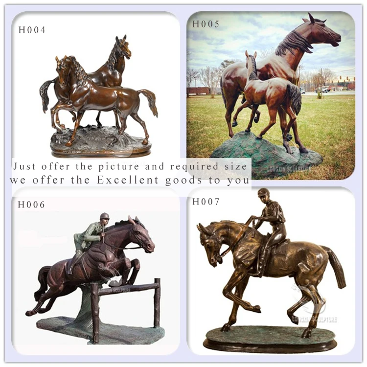 brass horse sculpture