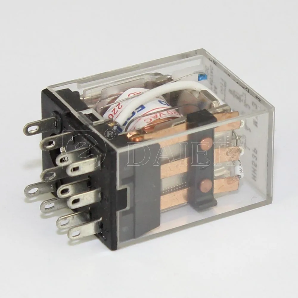 Hh53p My3 3pole 11 Pins 5a 240vac 28vdc Micro Dc Ac Power Relay,12v/36v/24v/220v Is Popular Used