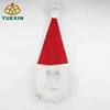 Stylish Funny Plush Red Christmas Santa Claus Hat with Beard