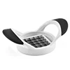 kitchen accessories plastic silica gel handle vegetable fruit apple pressure cutter potato chips slicer
