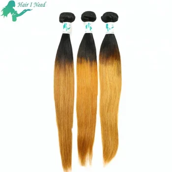 Dropship Dip Dye Ombre Straight Human Hair Extensions For African