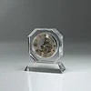 Popular crystal table stand clock for personalized design as gift item