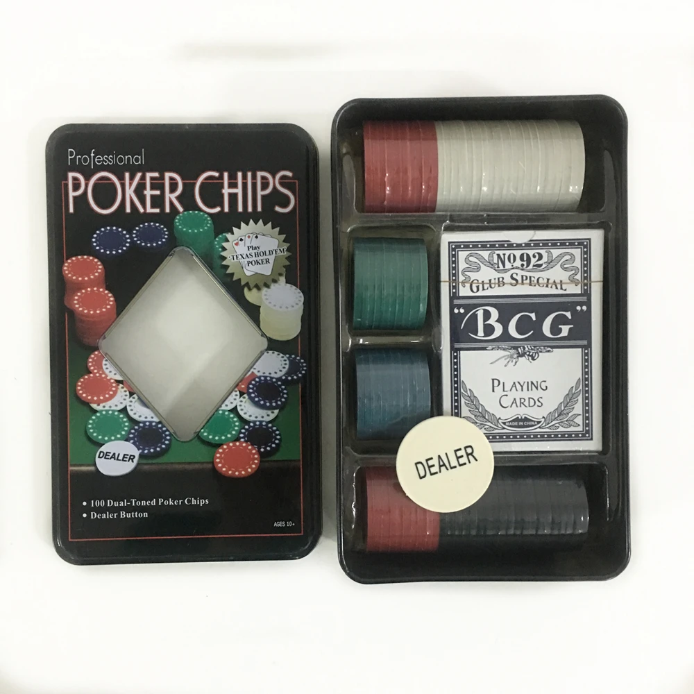 Good Quality Luxury Poker Chips Set With 2 Decks Of Cards & 4g Poker