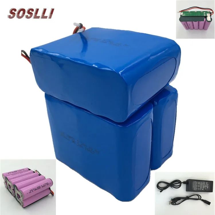 SOSLLI 18.5V 5200mAh 5S2P 18650 rechargeable lithium ion battery pack
