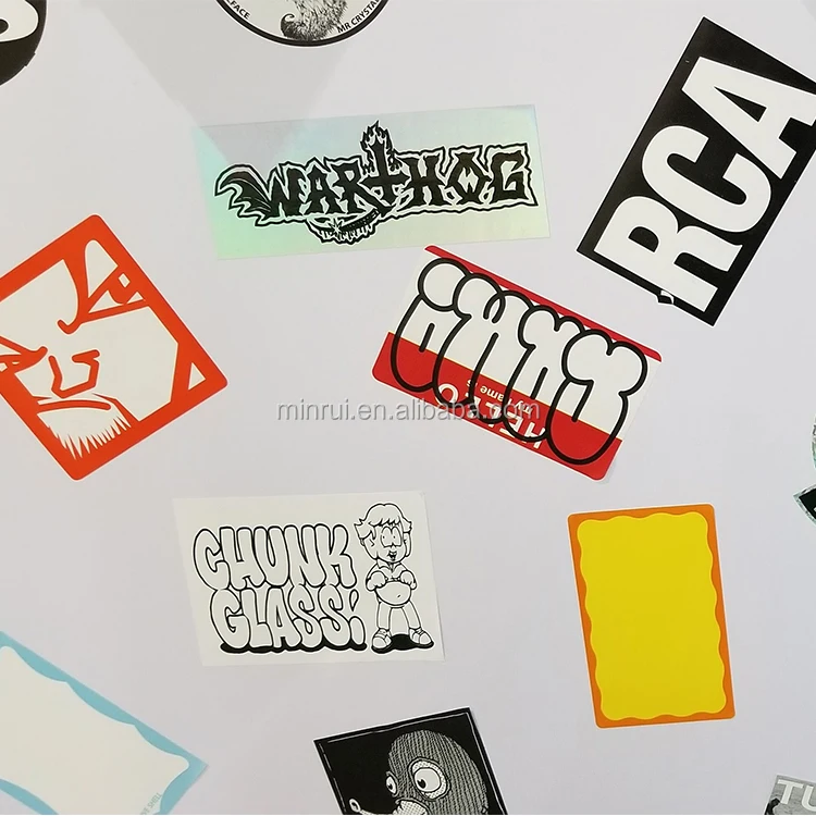 Custom Graffiti Art Egg Shell Sticker Sheetsnon Removable Destructible Vinyl Eggshell Stickers 9132