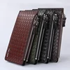 Professional leather wallet inserts male wallet cheque book holder wallet