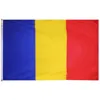 Promotion Custom Polyester 5x3 Feet Large Waterproof Country Flag Blue Yellow Red Flag