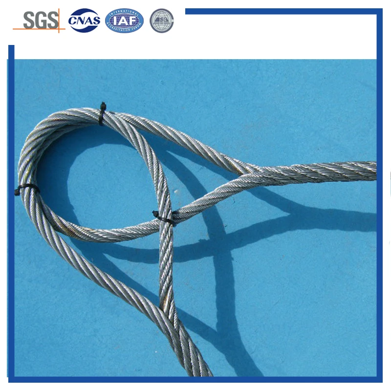 Galvanized Steel Wire Rope Hand Spliced Sling For Lifting - Buy Hand ...