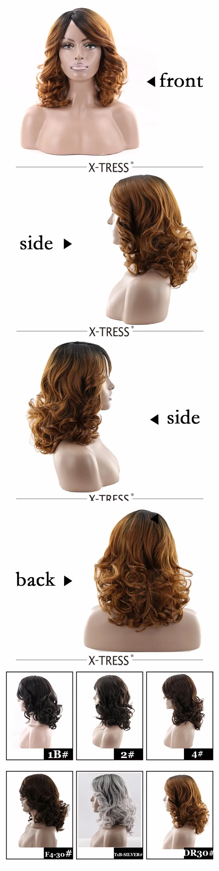 2018 New Types Wig Of Synthetic Hair Extensions Base Color High