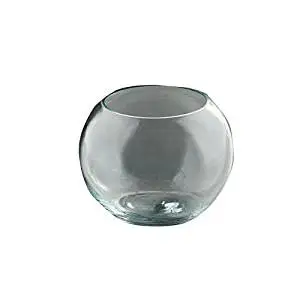 Diamond Star Glass 10.5Dx5 clear Footed Bowl