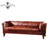 Cheap price hotel project European style used traditional leather sofas