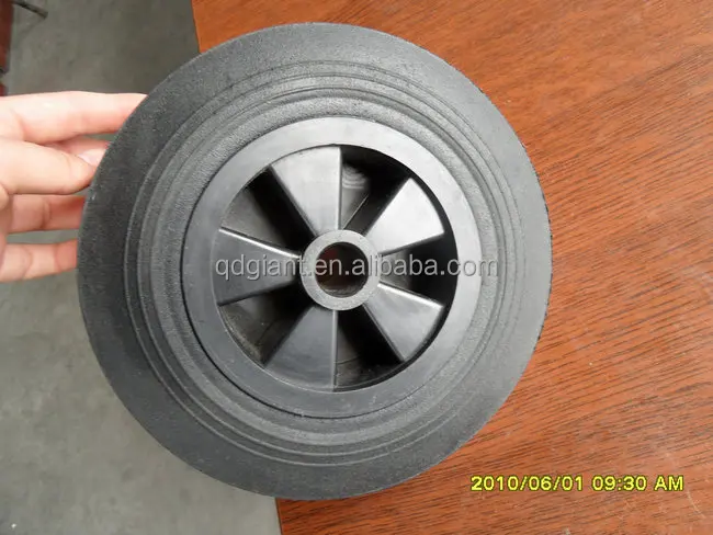 Rubber wheels for trash bin