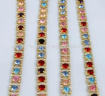 Wedding And Cake Decor Crystal Rhinestone Chain Trim - Buy Crystal