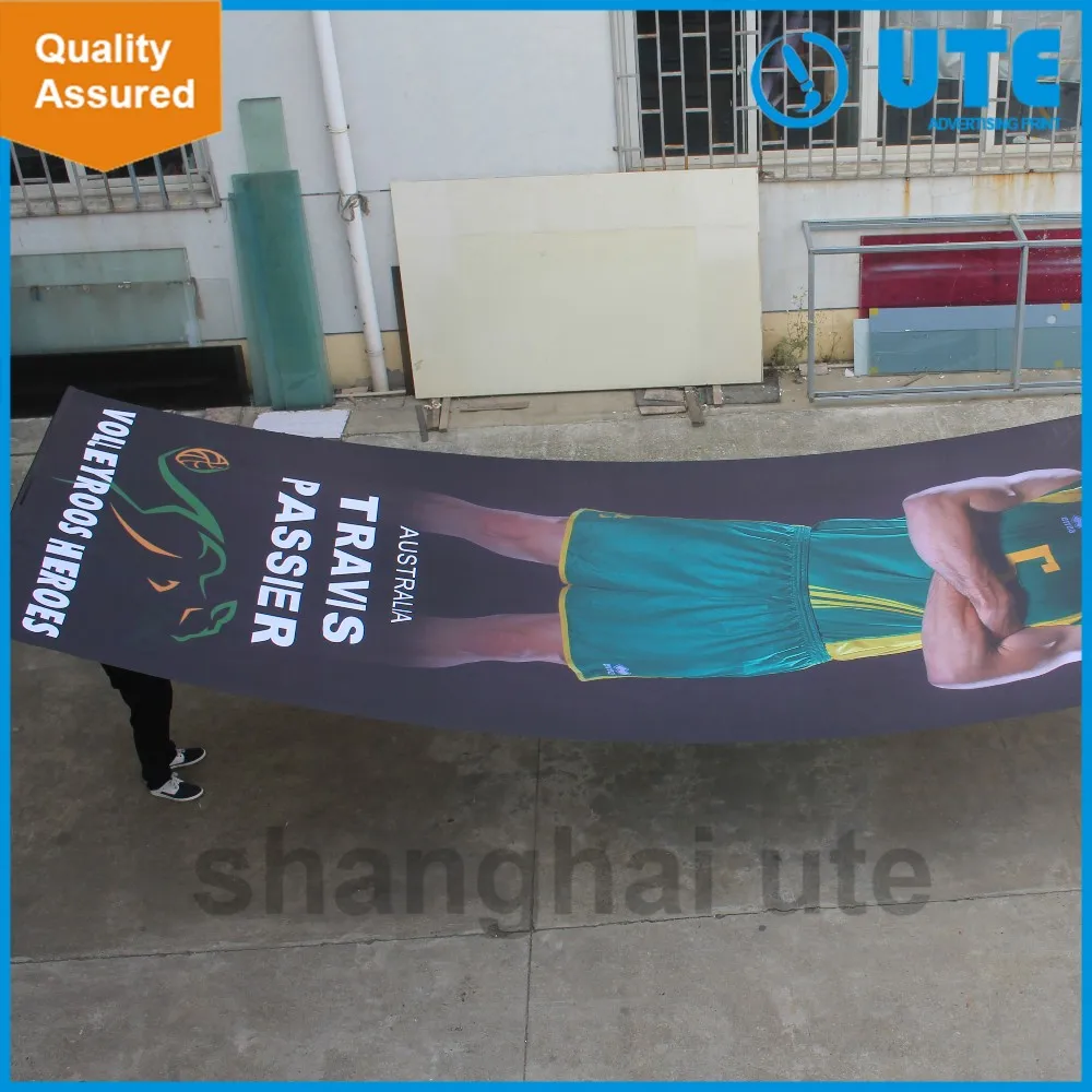 Custom Advertising Large Hanging Retractable Scroll Banner Sports 