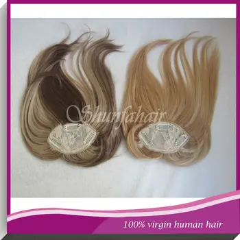 14 Inch Ombre Color Human Hair Toppers Brazilian Remy Hair Clip