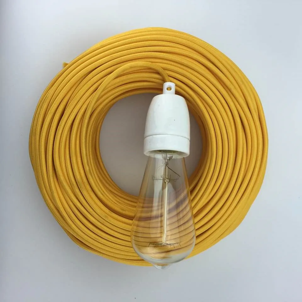 Textile Wire Fabric Cable Braided Electrical Wire Cloth Covered Wires